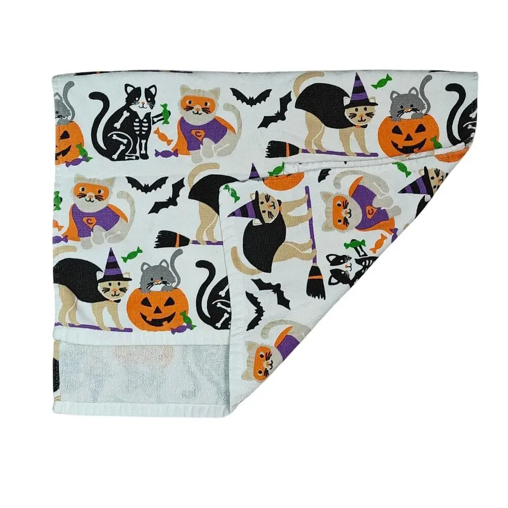 Casaba Halloween Spooky Cats Kitchen Towel